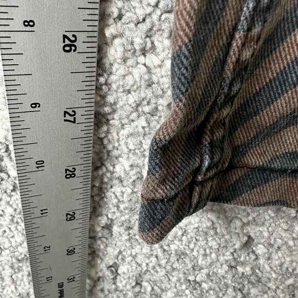 Ragged Jeans Denim Pants Womens 26 Brown Black Wavy Stripe Print Straight Leg - Picture 4 of 9